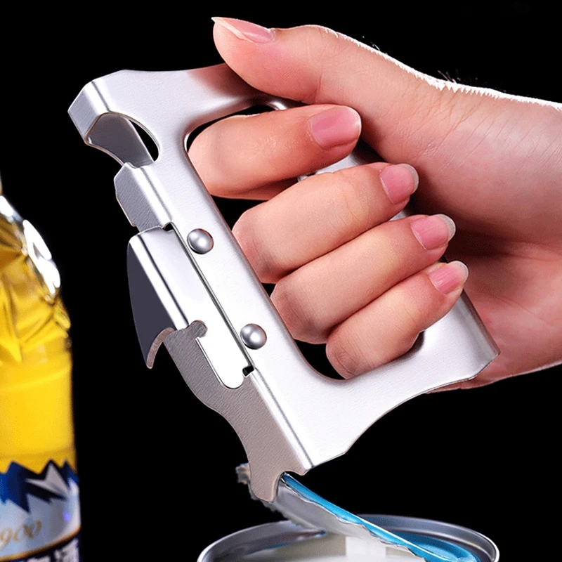 Kitchen Gadgets Jar Openers - Yaratıcı Taşınabilir Çok Fonksiyonlu Paslanmaz Çelik