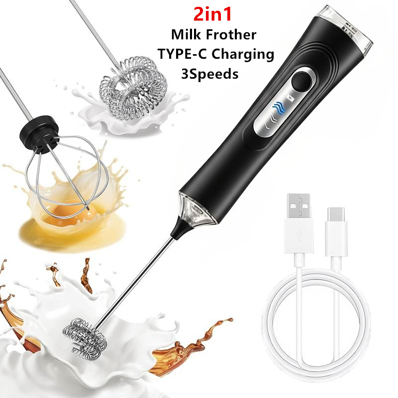 Kitchen Gadgets Design - Elektrikli Süt Köpürtücü + Yumurta Çırpıcı