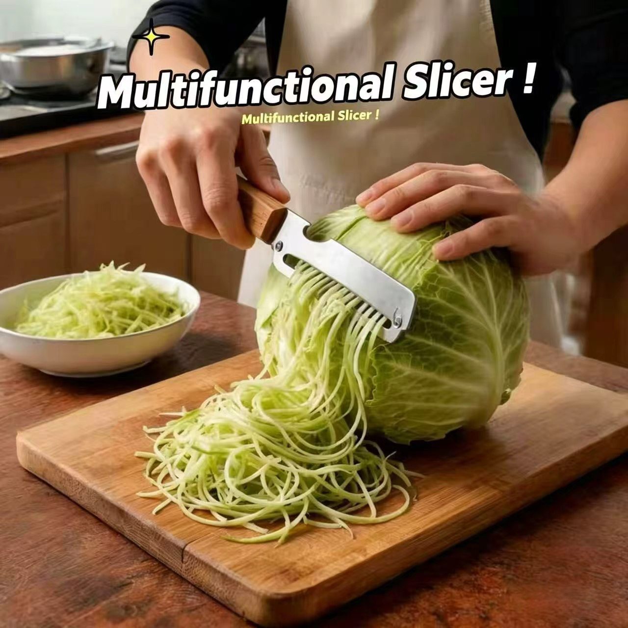 Kitchen Gadgets Design - Ahşap Saplı ve Şişe Açacağıyla 3'ü