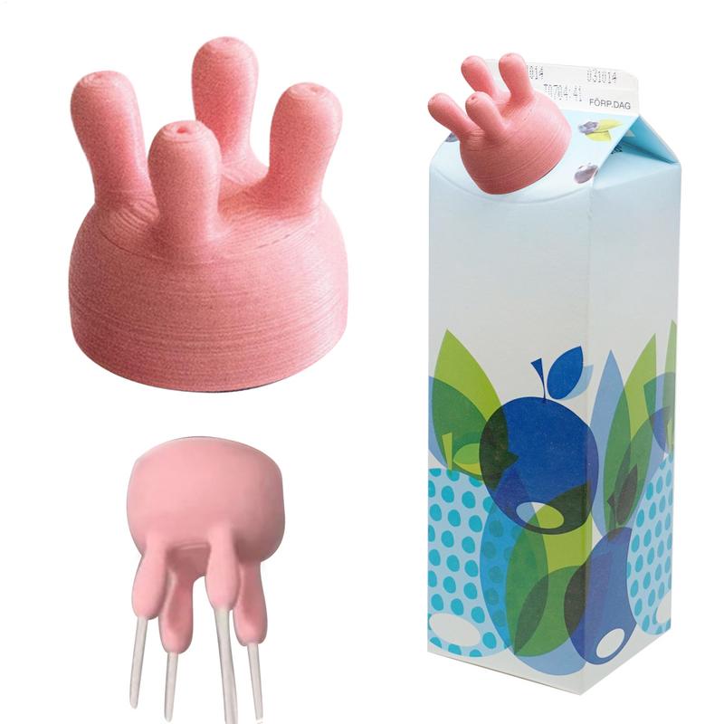 Kitchen Gadgets To 3D Print - Süt şişesi kapağı süt karton kapak