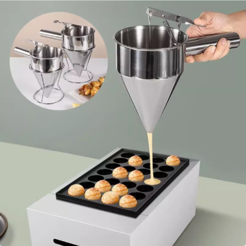 Kitchen Gadgets Design - 600/1200ML Paslanmaz Çelik Sıvı Hunisi Dağıtıcısı,