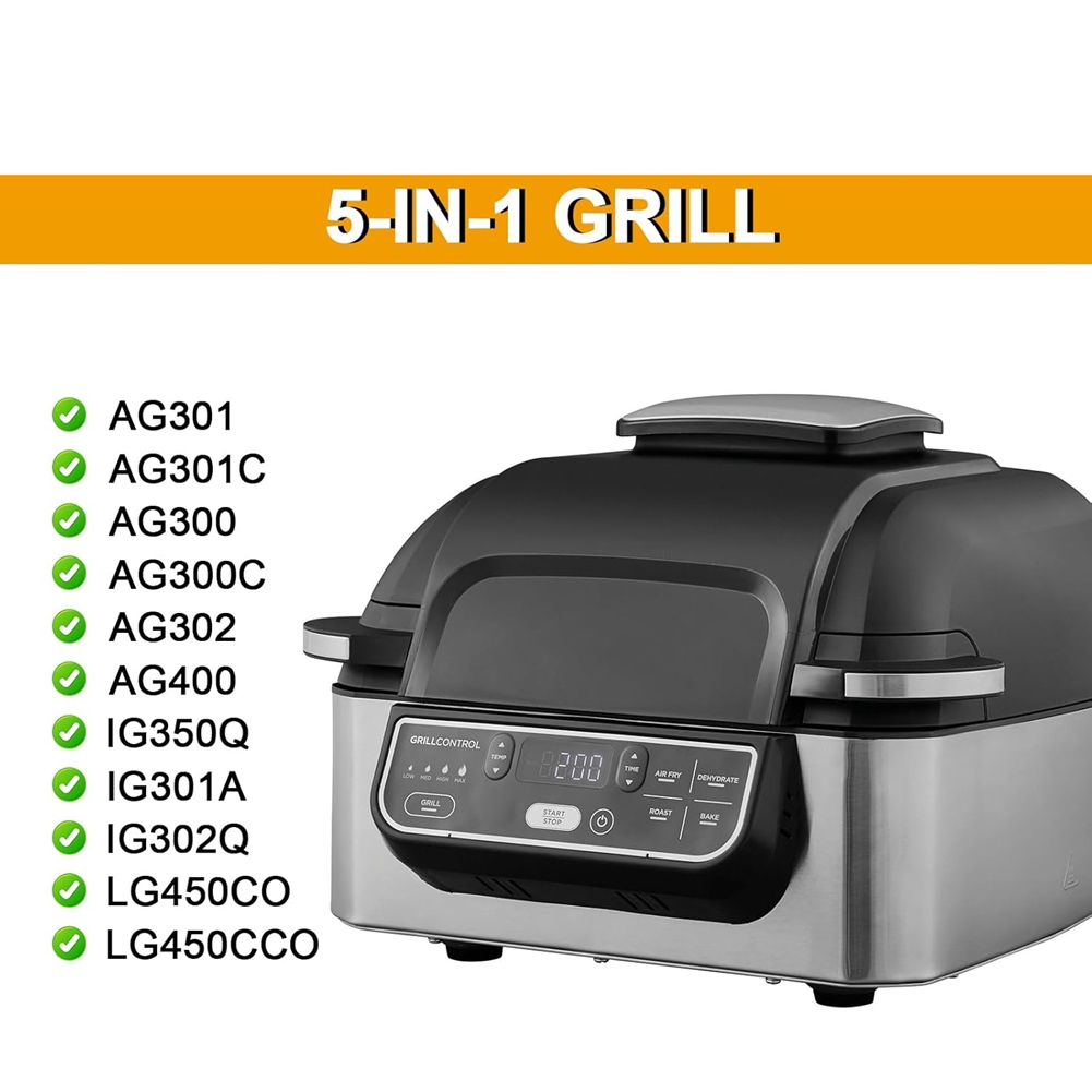 Ninja Air Fryer Af101 - M02K-Paslanmaz Çelik Sıçrama Koruması ve Izgara