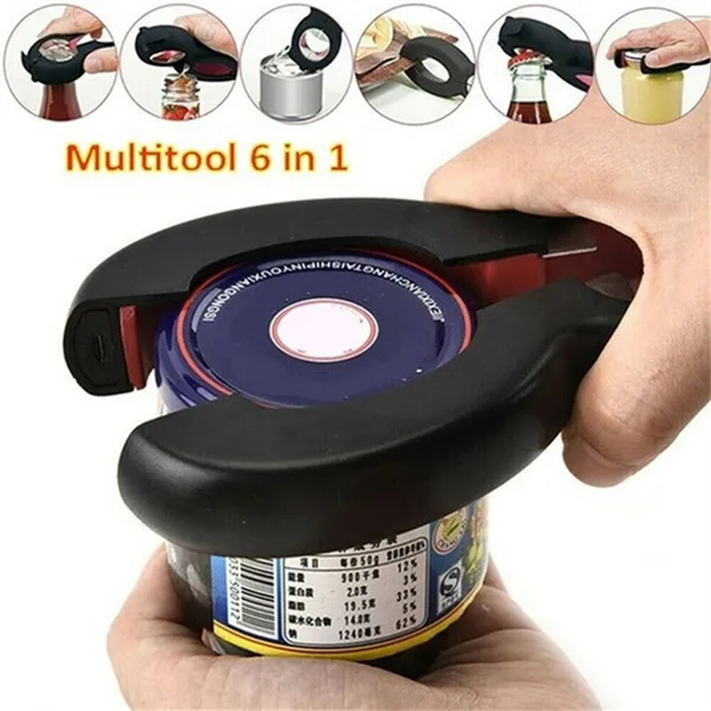 Kitchen Gadgets Jar Openers - 6 In 1 Şişe Açacağı Çok