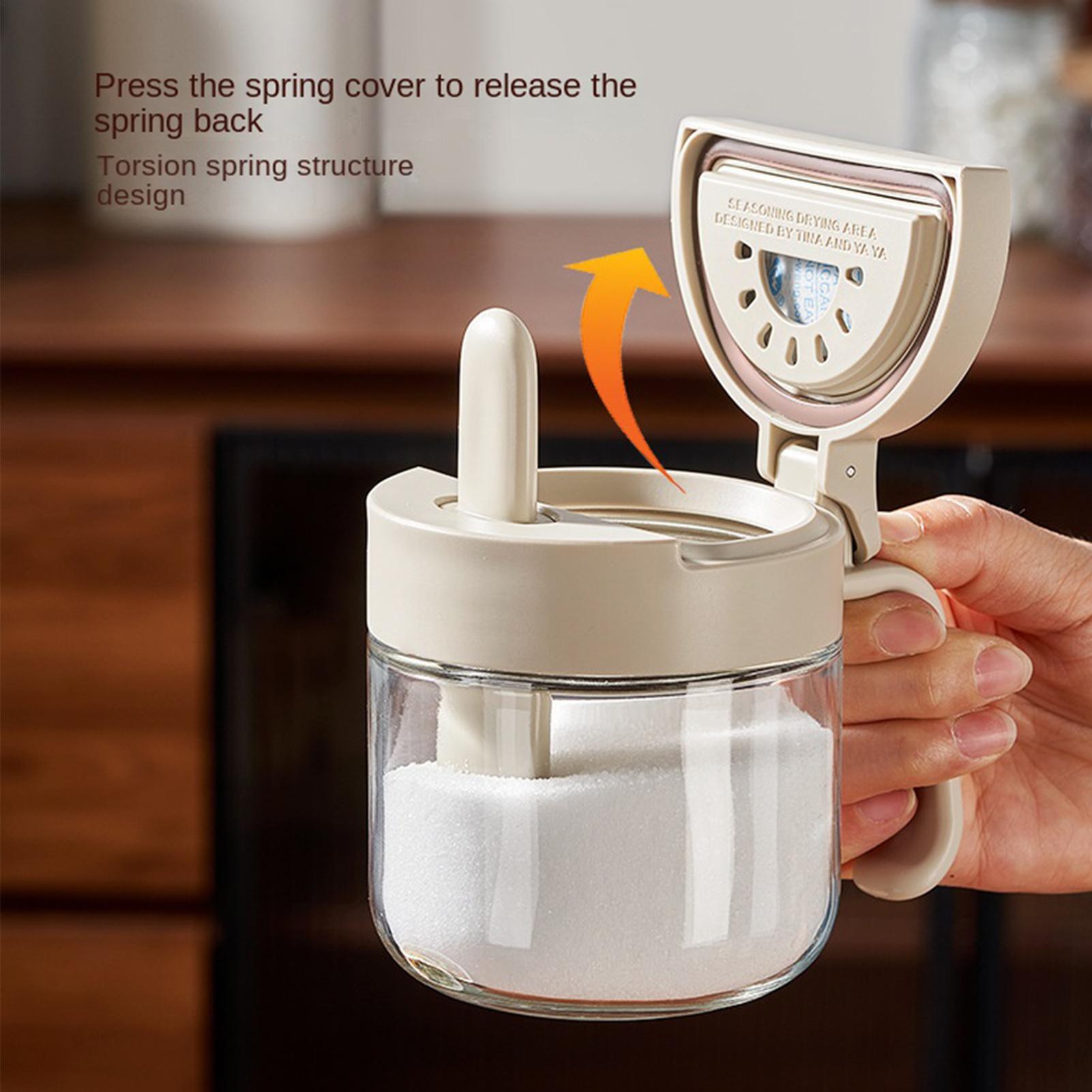 Kitchen Gadgets Storage - Baharat Kavanozu Sızdırmaz Tuz Saklama Kabı