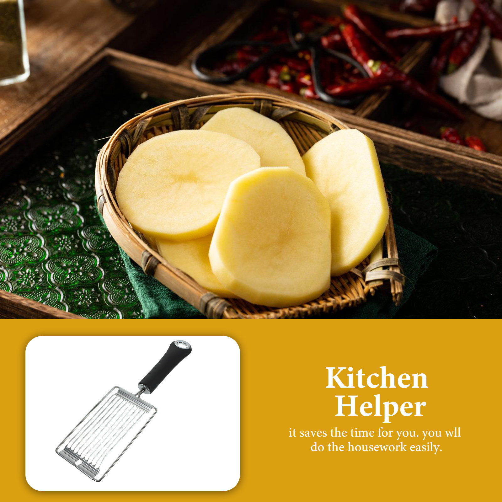 Sebze Dilimleyiciler Paslanmaz - Kitchen Helper Gadgets incelemesi ve fiyatı