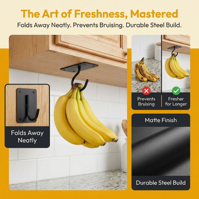 Siyah Metal Kendinden Yapışkan - Kitchen Gadgets Storage incelemesi ve fiyatı